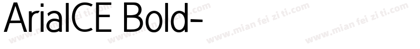 ArialCE Bold字体转换